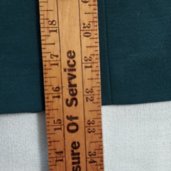 Tahari Arthur S. Levine Women's‎ Size 12 Long Coat Jacket Green Holiday - Picture 6 of 8